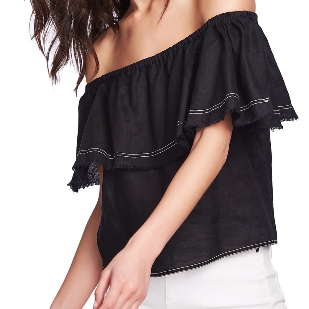 Zara Linen Off Shoulder blouse